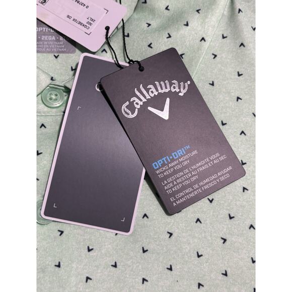 Callaway Opti Dri Polo Golf Shirt Men’s 2XLT Green NWT MSRP $54.50 - Picture 5 of 10